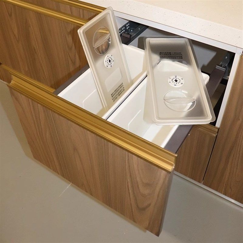 橱柜抽屉式米箱 家用嵌入式五谷杂粮米桶 防虫防潮米柜可分类拉篮,家装主材,米桶,淘宝优惠券,粉丝福利购,淘宝优惠卷