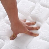 舒适席梦思床垫软硬适中家用卧室独立弹簧棕垫天鹅绒1.8 2米20cm