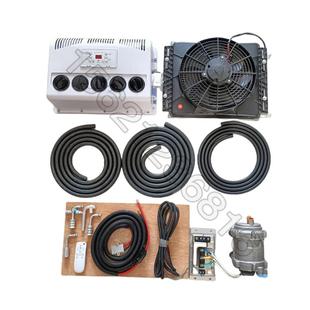 房车隐藏款 通用 分体驻车空调24V12V制冷汽车装 载机房车挖掘机改装