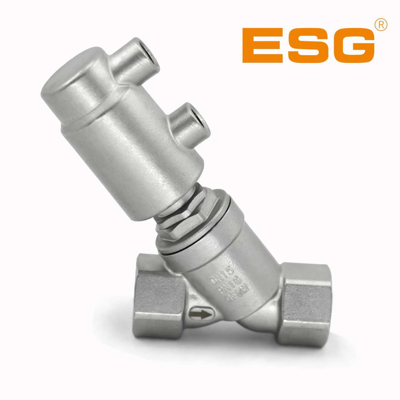 ESG精锐阀门-1AA系列304/316不锈钢无管灌装阀/灌装嘴 气动角座阀