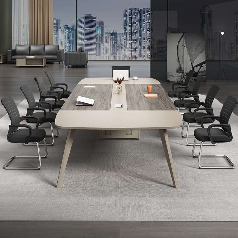 议桌组合长桌小型会议室培训桌简易长条办公桌椅多功能组合会议桌