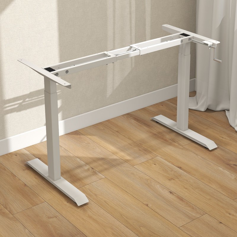 手摇升降桌腿桌架手o动家用学习书桌支架升降桌架子电脑桌工作办
