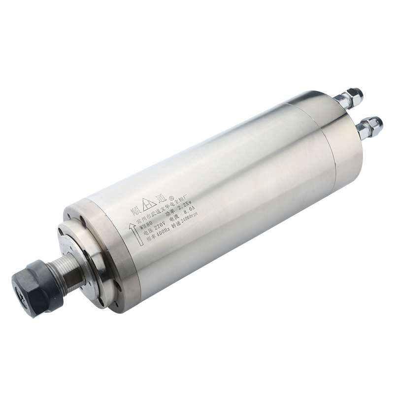 雕刻机顺通80f0/1.5/2.2/3.2/3.7/4.5kw水冷高速木工电主轴电机