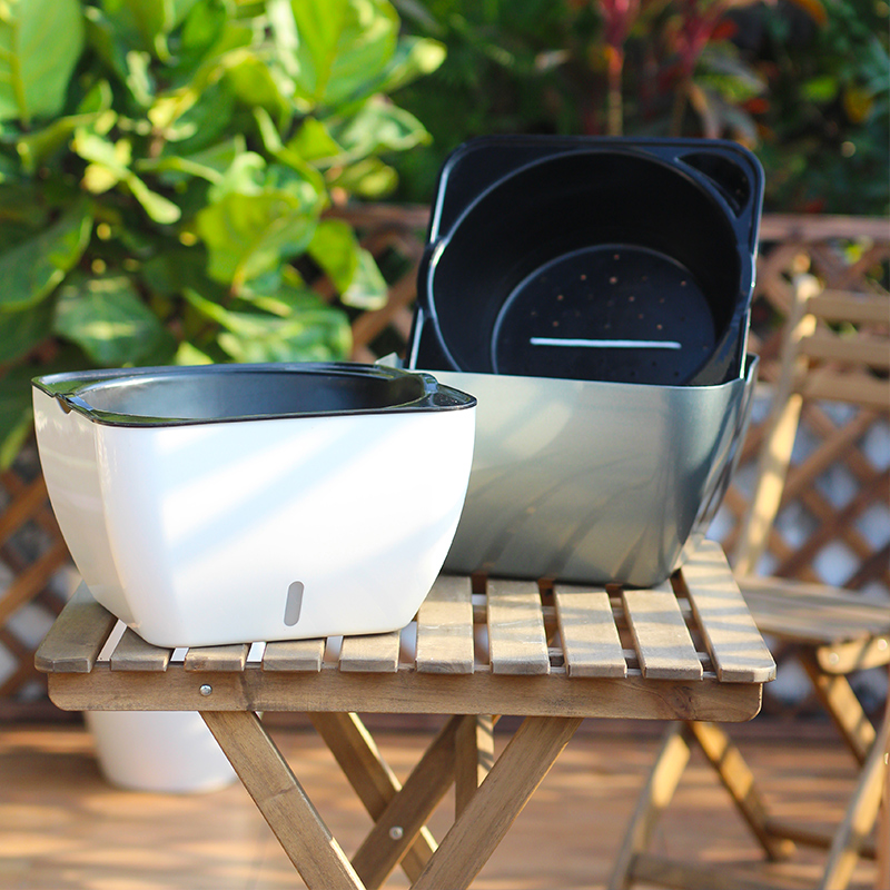 大口径树脂大花盆塑料客r厅绿萝发财树盆栽花盆免浇水室内绿植种