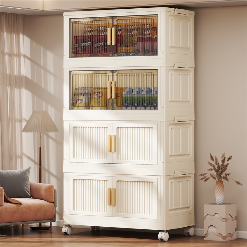 特大免安装收纳h柜多层储物柜简易宝宝衣柜家用客厅零食塑料整理