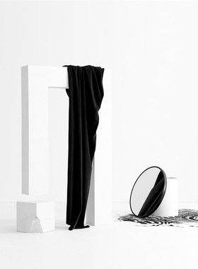 辑/00 双面黑色窗帘全遮光卧室100不透光摄影R棚遮阳家用遮光绒布