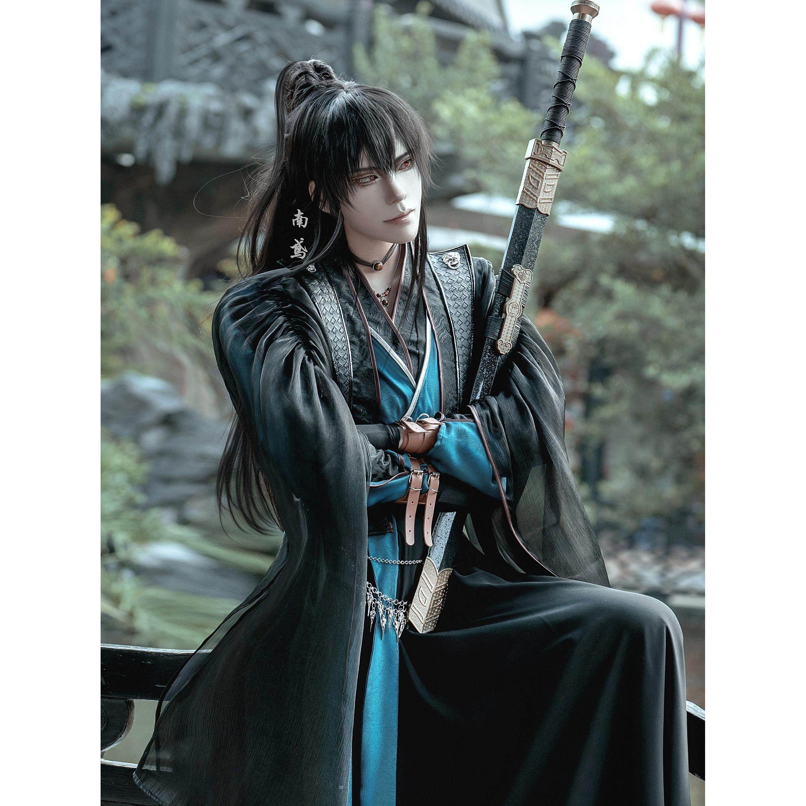 【月烈奇麟】魔道薛洋cos服张起灵古风万用短剧侠客演出服破风刃