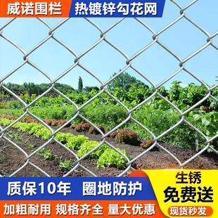 镀锌钢丝网勾花铁丝网围栏网养殖护栏网养鸡圈牛羊菱形防护网围网