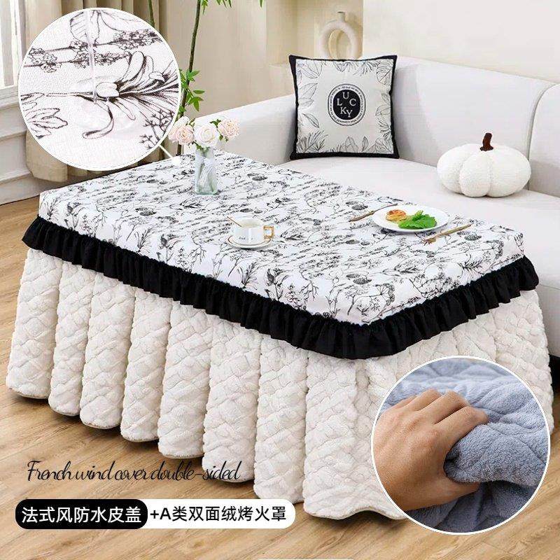 烤火桌罩套长方形火炉桌罩加厚电暖桌套取暖桌布烤火被高级保暖罩,居家布艺,烤火罩,淘宝优惠券,粉丝福利购,淘宝优惠卷