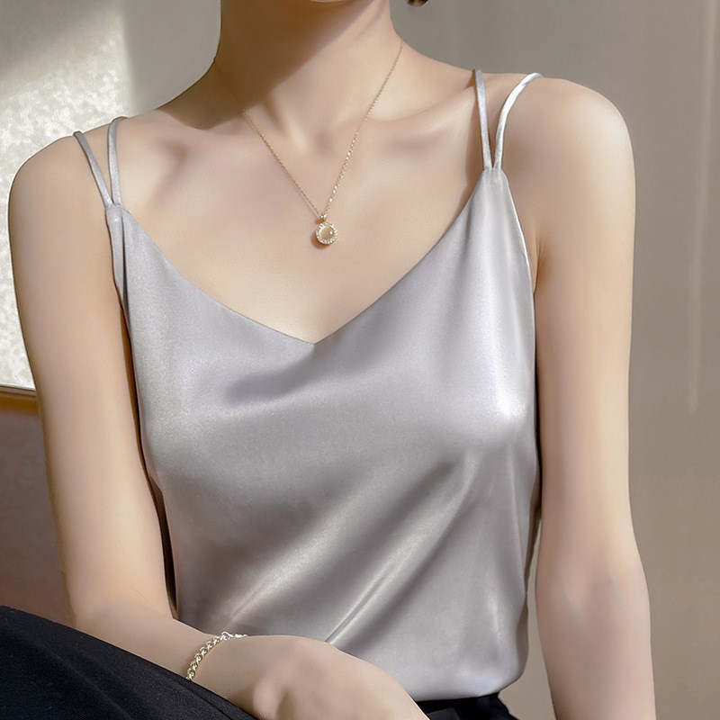 2025夏季新款双肩吊带背心女性感E内搭美背宽松显瘦上衣搭配西装