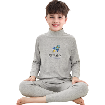 南极人儿童秋衣秋裤纯棉套装秋冬