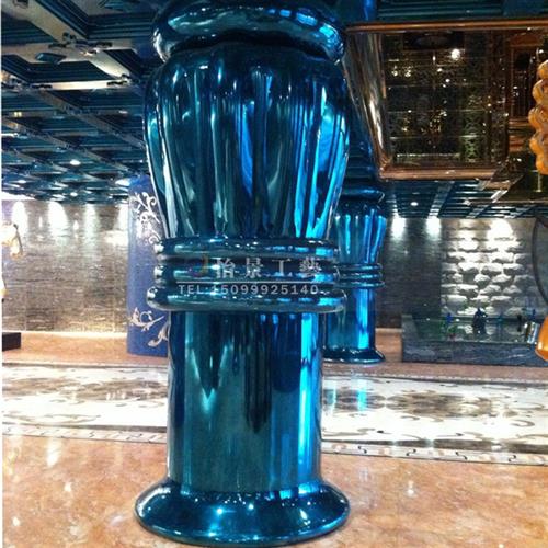酒店大堂商场会所KTV餐厅玻璃钢造型柱异形罗马柱厂家FRP