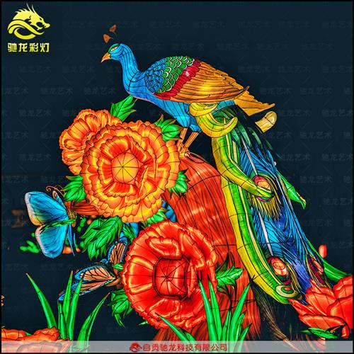 麒麟灯花灯神兽山海经文化造型彩灯龙生九子异形灯制作
