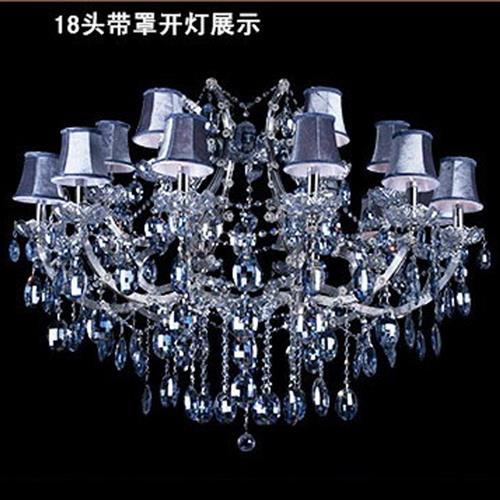 欧式客厅灯轻奢卧室餐厅灯现代简约别墅水晶吊灯美式创意大气灯具