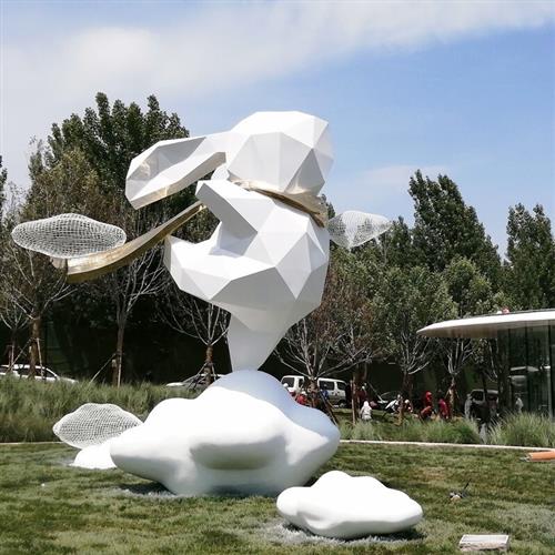 玻璃钢雕塑卡通公仔商场DP落地美陈广场大型动物摆件园林景观小品