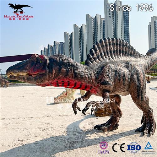 仿真霸王龙棘龙室内室外造景装饰仿真大型恐龙模型制造厂家