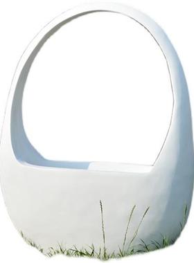 户外玻璃钢花篮雕塑创意花缸摆件商场花园广场公园地产售楼部装饰