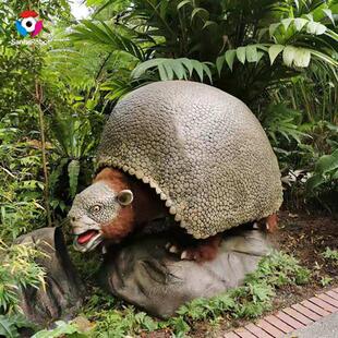 定制仿真动物皮毛款食蚁兽植毛机电动物动物园展览模型厂家直销