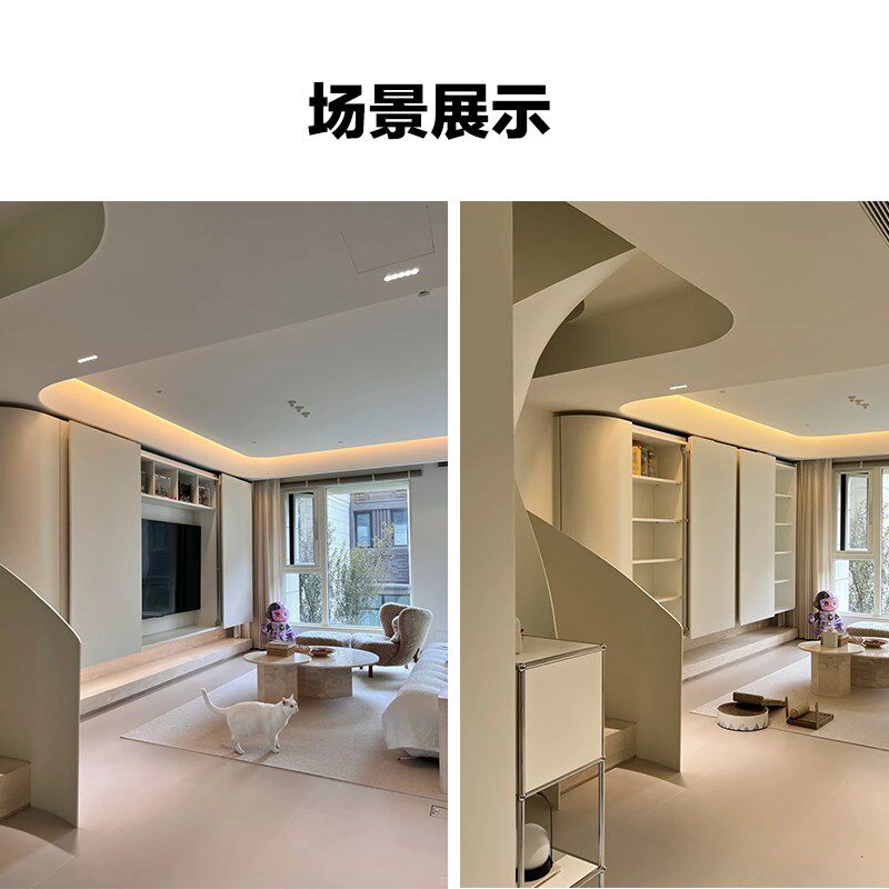 电视柜衣柜平躺门巴士移门静音滑轨平躺移L门导轨滑轨五金配件隐