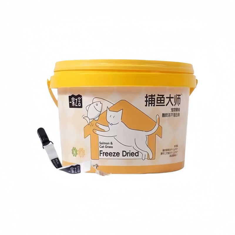 一家之言捕鱼大师钓鱼冻干零食酸奶猫草三文鱼营养好吃又好玩奖励