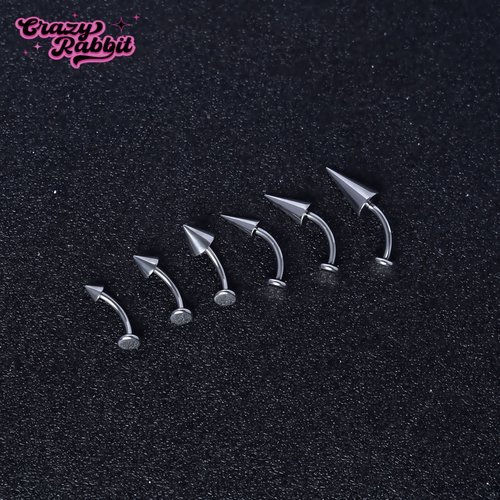 CrazyRabbit尖锥钛合金唇钉