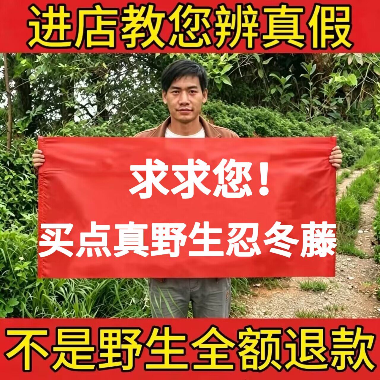 野生忍冬藤中药材500g正品精选忍冬屯金银花天然无硫婴儿宝宝泡澡