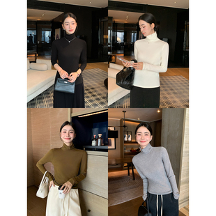 针织衫 Maven 通勤高领长袖 延续经典 女气质磨毛内搭打底上衣 Lin