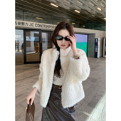 Maven 双拉链毛毛外套 高级感环保仿皮草女保暖短款 Lin 矜贵风韵