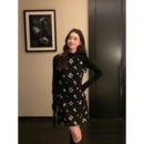 Maven 小香风重工珠片绣花连衣裙 Lin轻奢粗花呢子a字背心裙女短款