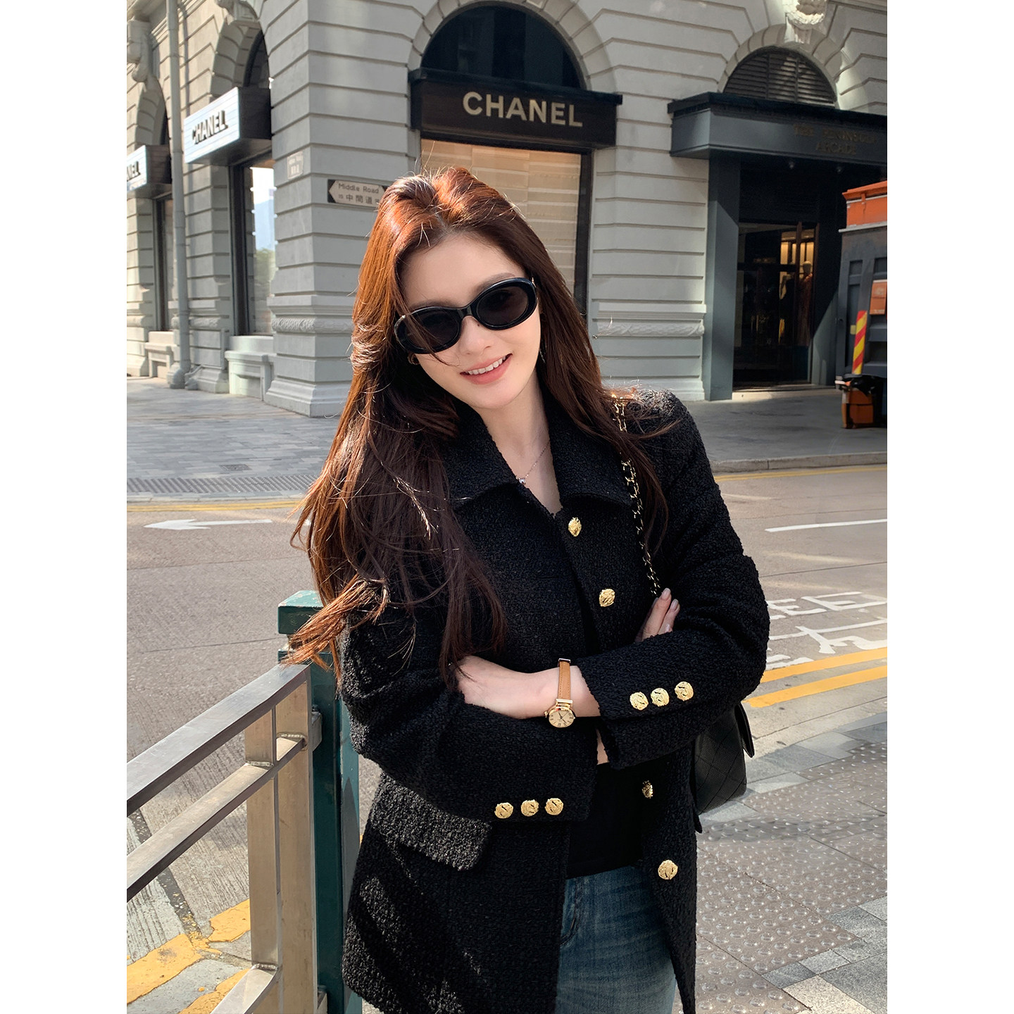 Maven Lin精致名媛 高级感羊毛小香风外套女宽松复古翻领短款上衣,女装/女士精品,短外套,淘宝优惠券,粉丝福利购,淘宝优惠卷