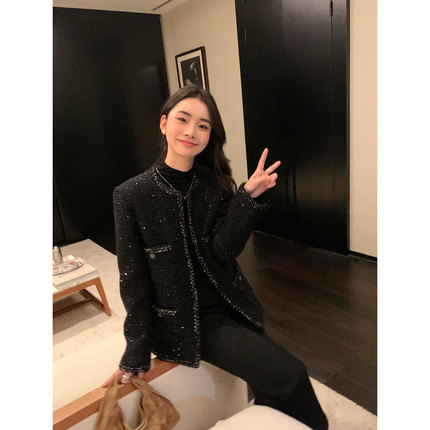 Maven Lin【现货7.5折】高级感法式小香风外套女新款粗花呢子上衣