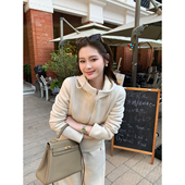 Maven 高级感连帽卫衣外套女通勤直筒休闲卫裤 Lin 暖绒套装