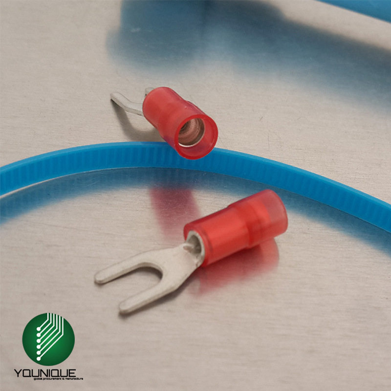 尼龙绝缘护套叉型接线端子 SVN接线鼻 叉形冷压接线端子 带铜套,电子元器件市场,电线扎带/束线带,淘宝优惠券,粉丝福利购,淘宝优惠卷