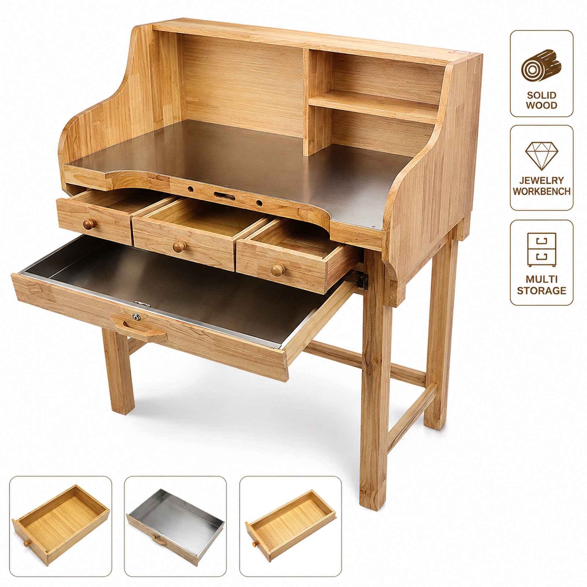金工桌首饰打金工作台 执模台 DIY 微镶 珠宝金银首饰加工桌工具图片