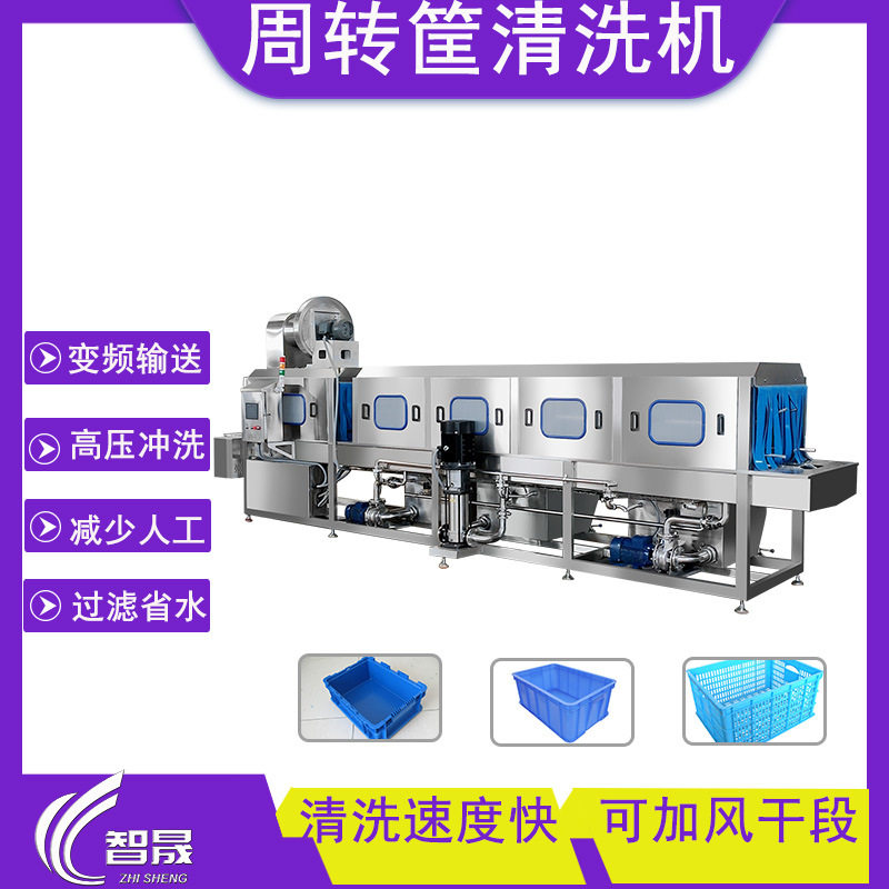 洗筐机全自动框子清洗机设备蔬菜水果筐洗箱机物流周转筐清洗机图片