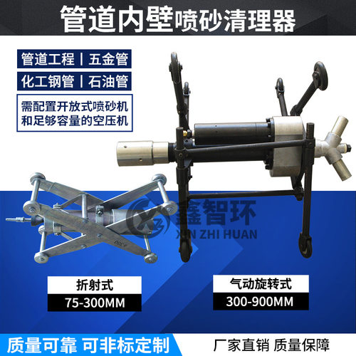 喷砂机配件内壁喷砂器70-900管道内壁喷砂器管道除锈内壁喷砂枪