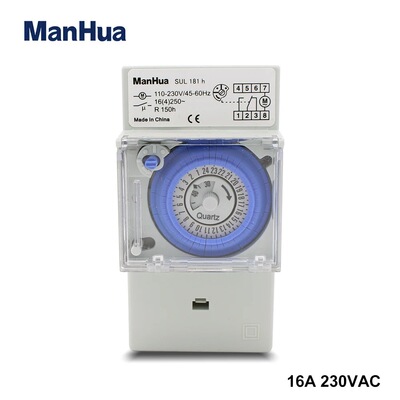 SUL181h110-230VAC45-60Hz24H导轨与动力机械定时开关
