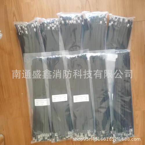 船用不锈钢扎带表面喷塑处理防锈锁紧扎带FZ150GSP磨砂滚珠设计