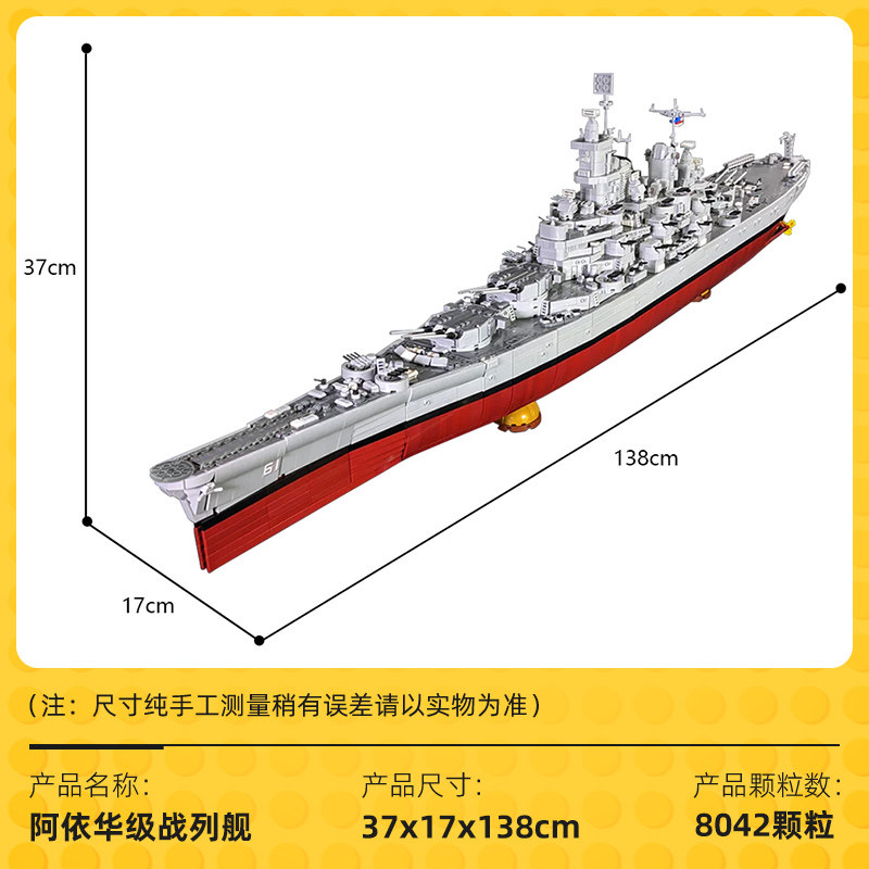 MOC军事系列阿依华级战列舰模型