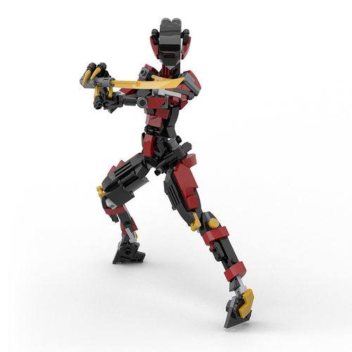 Moc人形机甲积木玩具男孩机器人忍者机娘Robot Ninja Girl