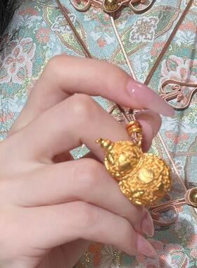 MaisonCleo古法金色宝葫芦项链