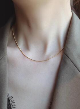 MaisonCleo大气美感蛇骨链项链