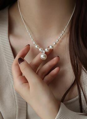 MaisonCleo轻奢珍珠项链女