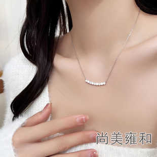 尚美雍和蜂巢微笑项链女bee mylove18K金钻石蜂窝笑脸锁骨链礼物