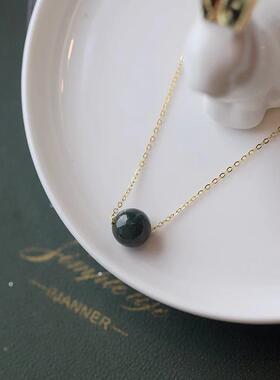 MaisonCleo翡翠纯银可调节锁骨链