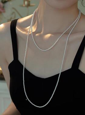 法式轻奢复古小米珠珍珠项链