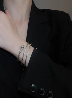 MaisonCleo蛇形多层手镯女2026年新款爆款手链小众复古精致夏季