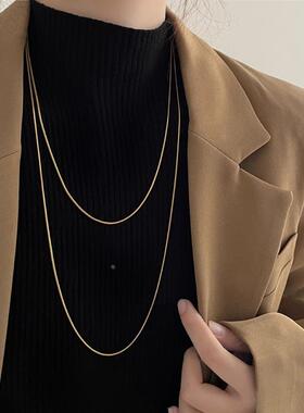 MaisonCleo秋冬双层简约毛衣链