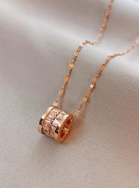 MaisonCleo玫瑰金大蛮腰项链女