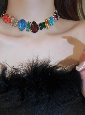 MaisonCleo轻奢镶钻几何项链